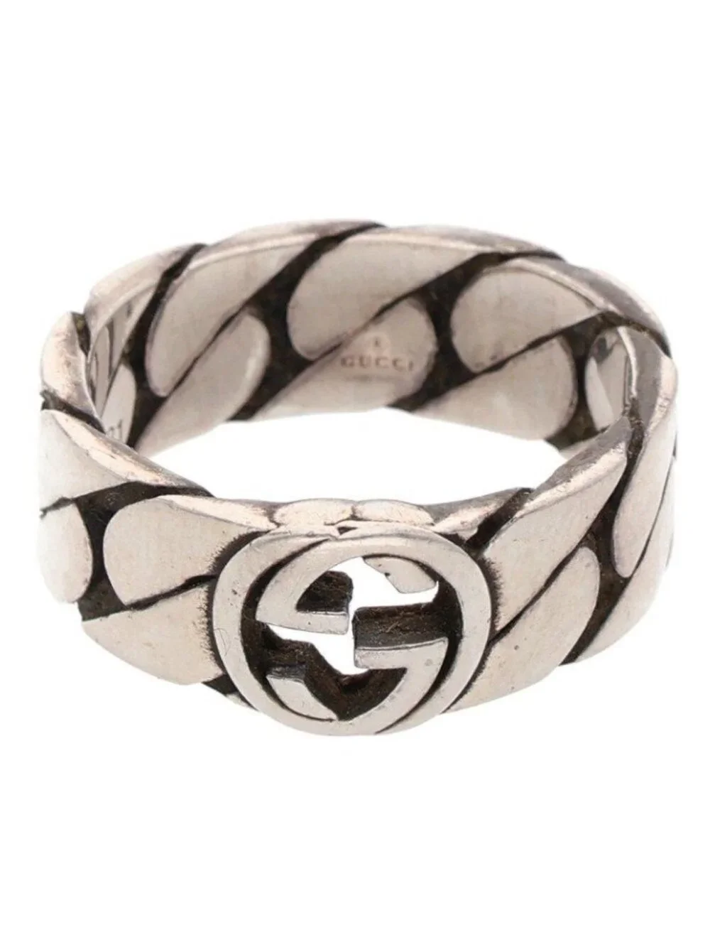 Gucci Interlocking Ring Silver